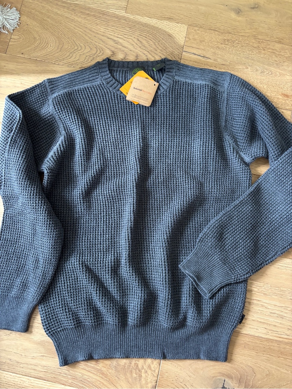 Timberland 100% cotton crewneck sweater mens small gray